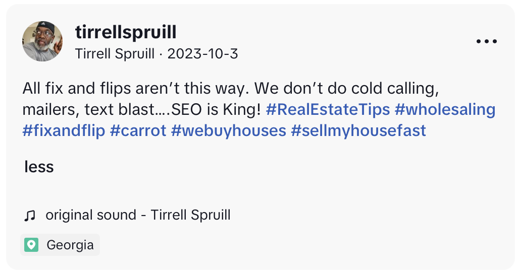 SEO Real Estate Leads